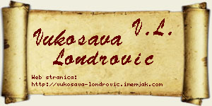Vukosava Londrović vizit kartica